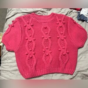 Pink short sleeved boutique (dolce) sweater